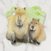Capybara Geschenkanhänger (Vorderseite)