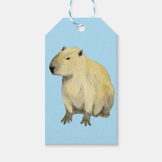 Capybara Geschenkanhänger (Vorderseite)