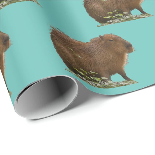Capybara Geschenkpapier (Rolleneckpunkt)