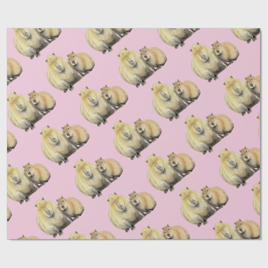 Capybara Geschenkpapier (Flach)