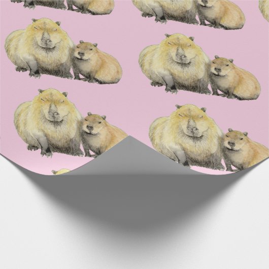 Capybara Geschenkpapier (Ecke)