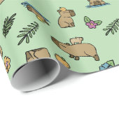 Capybara Geschenkpapier (Rolleneckpunkt)