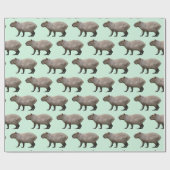 Capybara Geschenkpapier (Flach)