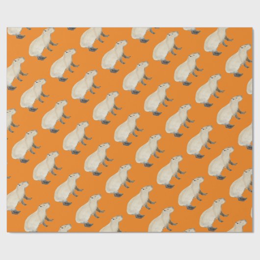 Capybara Geschenkpapier (Flach)