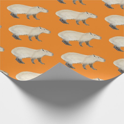 Capybara Geschenkpapier (Ecke)