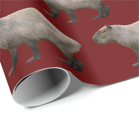 Capybara Geschenkpapier (Rolleneckpunkt)