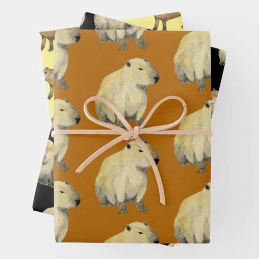 Capybara Geschenkpapier Set (Beispiel)