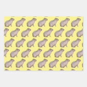 Capybara Geschenkpapier Set (Vorderseite)