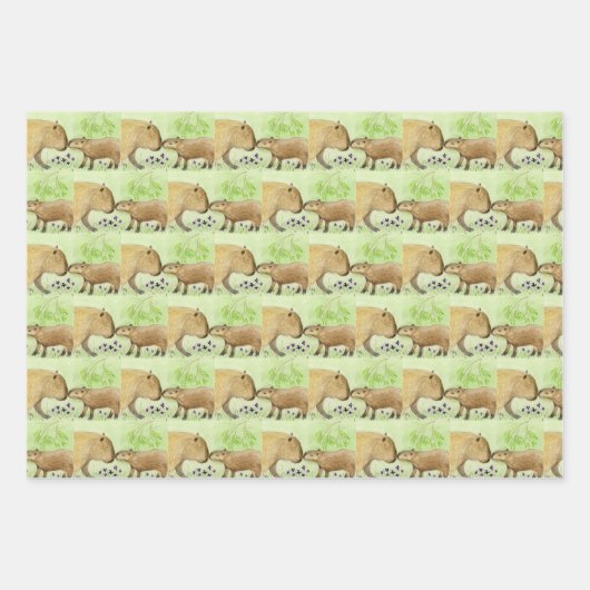 Capybara Geschenkpapier Set (Vorderseite 2)
