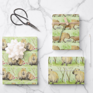Capybara Geschenkpapier Set