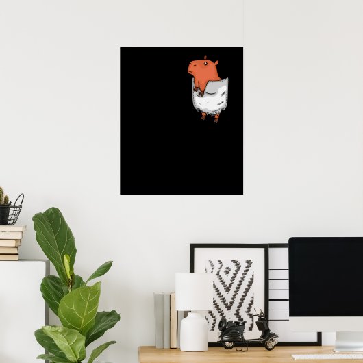 Capybara Gift Men Cute Capybara Lover Capybara Poster (Heimbüro)
