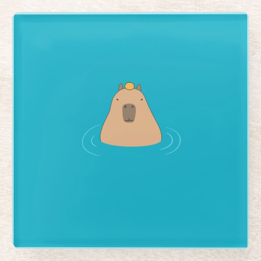 Capybara Glasuntersetzer (Vorderseite)