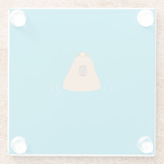 Capybara Glasuntersetzer (Rückseite)