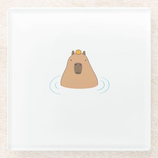 Capybara Glasuntersetzer (Vorderseite)