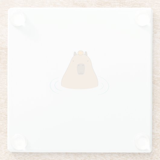 Capybara Glasuntersetzer (Rückseite)
