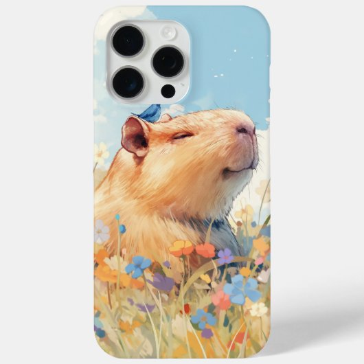 Capybara Glücklichsein Case-Mate iPhone Hülle (Rückseite)