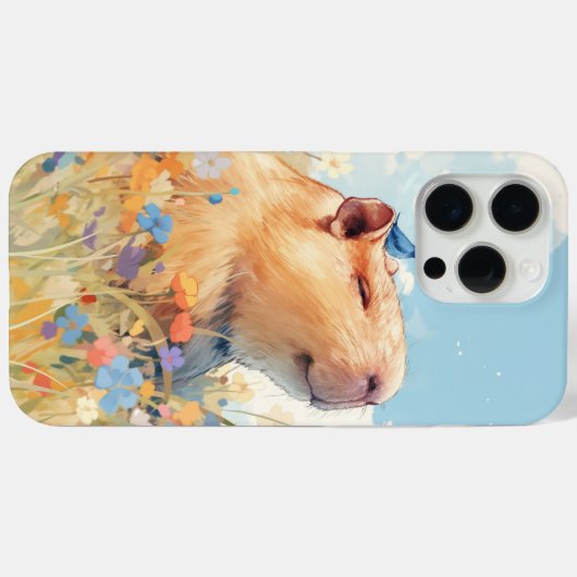 Capybara Glücklichsein Case-Mate iPhone Hülle (Rückseite (Horizontal))