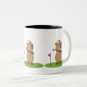 Capybara Golf Tasse | Funny Golfer Coffee Cup (VorderseiteRechts)