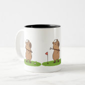 Capybara Golf Tasse | Funny Golfer Coffee Cup (Vorderseite Links)