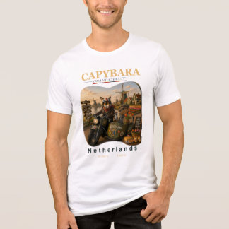 Capybara Grand Circuit – Niederlande Reise Tri-Blend Shirt