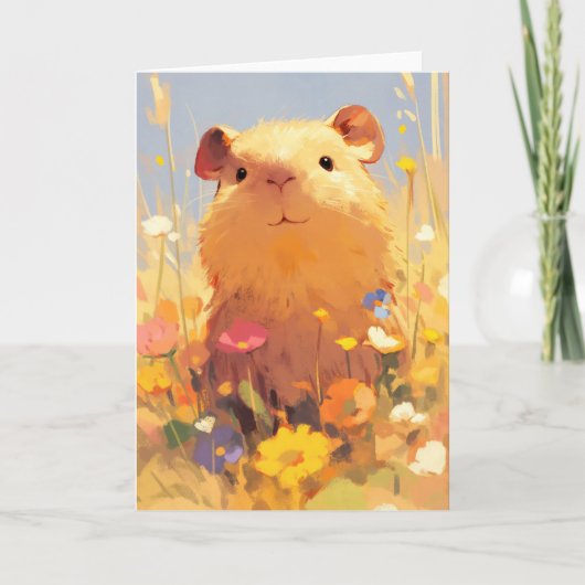 Capybara-Grassy-Retreat Karte (Vorderseite)