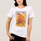 Capybara-Grassy-Retreat Tri-Blend Shirt (Vorderseite)