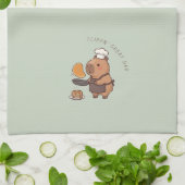 Capybara 'Great Flippn' Dad' Vatertag Geburtstag Geschirrtuch (Gefaltet)