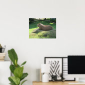 Capybara - Große Rodent Poster (Heimbüro)
