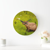 Capybara Große Wanduhr (Zuhause)