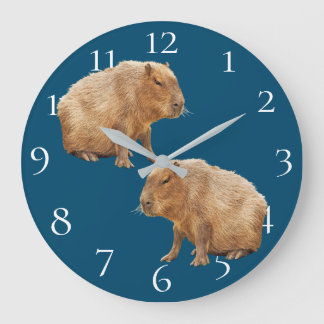 Capybara Große Wanduhr