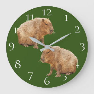 Capybara Große Wanduhr