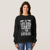 Capybara Großer Nagel für Kapibara 7 Sweatshirt (Vorne ganz)