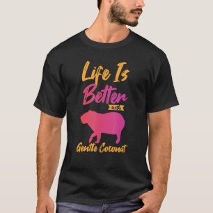 Capybara Großer Nagel für sanfte Kokosnuss 1 T-Shirt