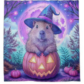 Capybara Halloween Duschvorhang (Vorderseite)