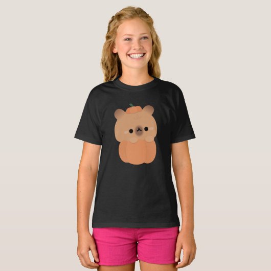 Capybara Halloween T-Shirt (Vorne ganz)