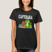 Capybara Hangs Out With Crocodile Chilling With Cr T-Shirt (Vorderseite)