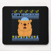 Capybara Hanukkah Capy Hanukkah Chanukah Jewish Ki Mousepad (Vorne)