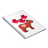 Capybara Hearts Liebe Notizblock (Rechte Seite)
