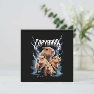 Capybara Heavy Metal Weihnachten Lustige Geschenke