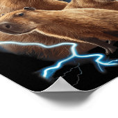 Capybara Heavy Metal Weihnachtsfest Shirt _ Funny Poster (Ecke)