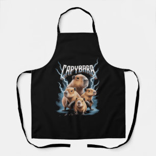 Capybara Heavy Metal Weihnachtsgeschenke Lustige F Schürze