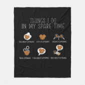 Capybara Highlights Fleecedecke (Vorderseite)