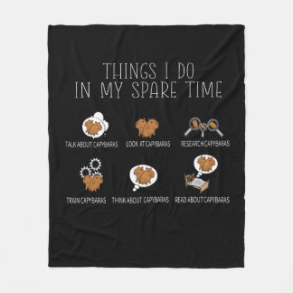 Capybara Highlights Fleecedecke