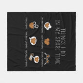 Capybara Highlights Fleecedecke (Vorderseite (Horizontal))