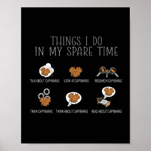 Capybara Highlights Poster