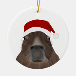 Capybara Holiday Ornament