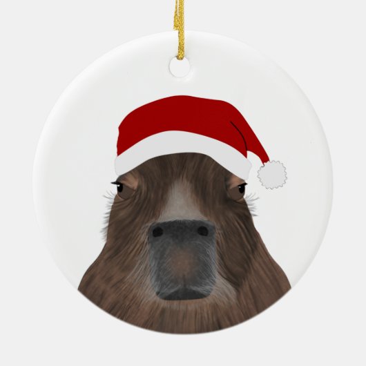 Capybara Holiday Ornament (Hinten)
