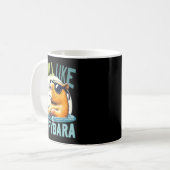 Capybara Holidays - Funny Quote Gift Zen Fashion D Kaffeetasse (Vorderseite Links)