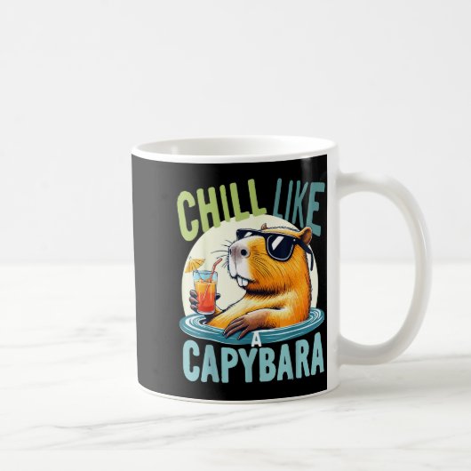 Capybara Holidays - Funny Quote Gift Zen Fashion D Kaffeetasse (Rechts)