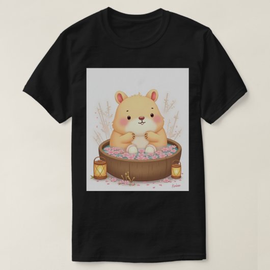 Capybara Hot Tub Spa Day Relaxation Sticker Capyba T-Shirt (Design vorne)